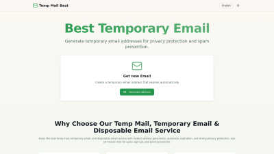 Temp Mail Best - tool for productivity