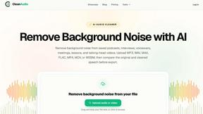 ai clean audio - tool for Audio & Music