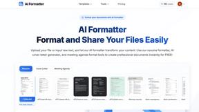 AI Formatter - tool for productivity