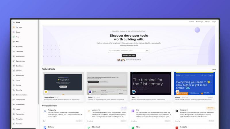 DevRove application interface and features