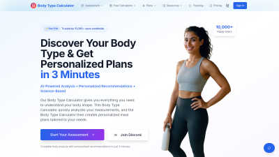Body Type Calculator - tool for productivity
