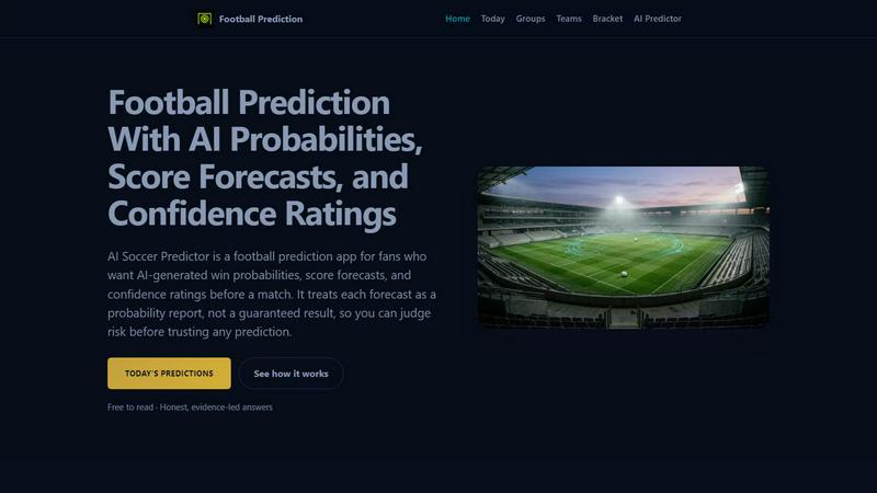Football Prediction App application interface and features