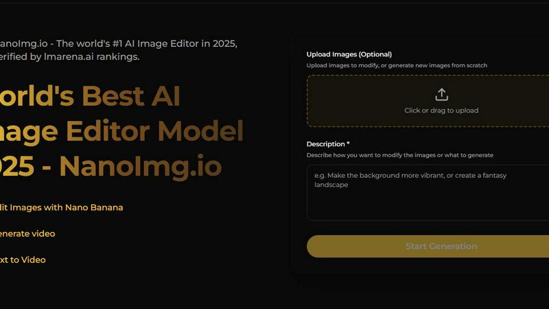 NanoImg application interface and features