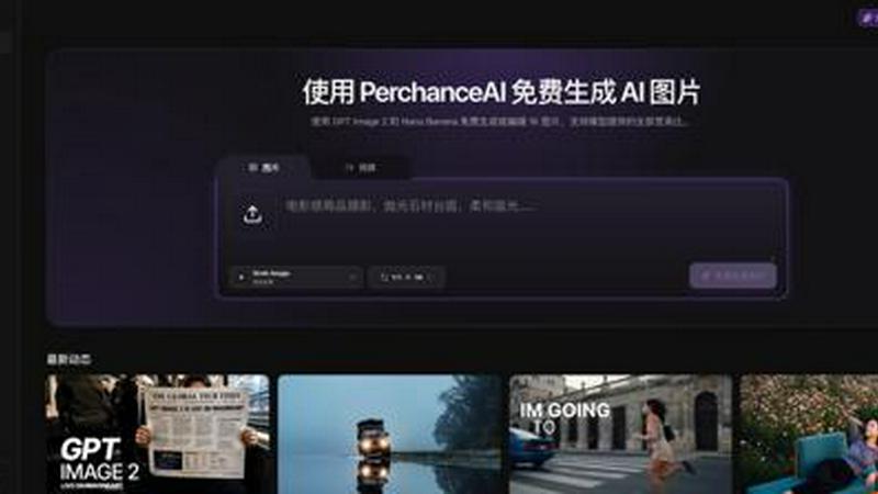 PerchanceAI application interface and features