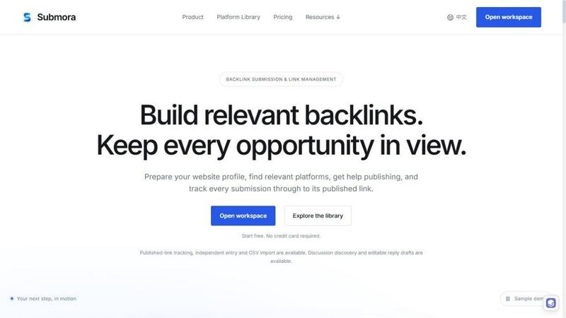 Submora application interface and features