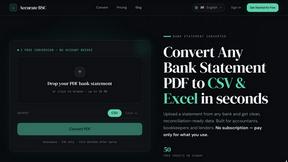 Accurate Bank Statement Converter - tool for Business & Finance