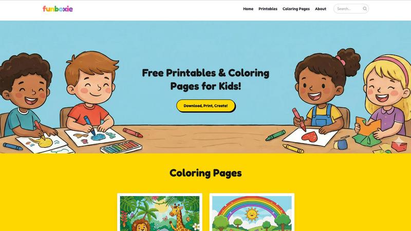 Funboxie application interface and features